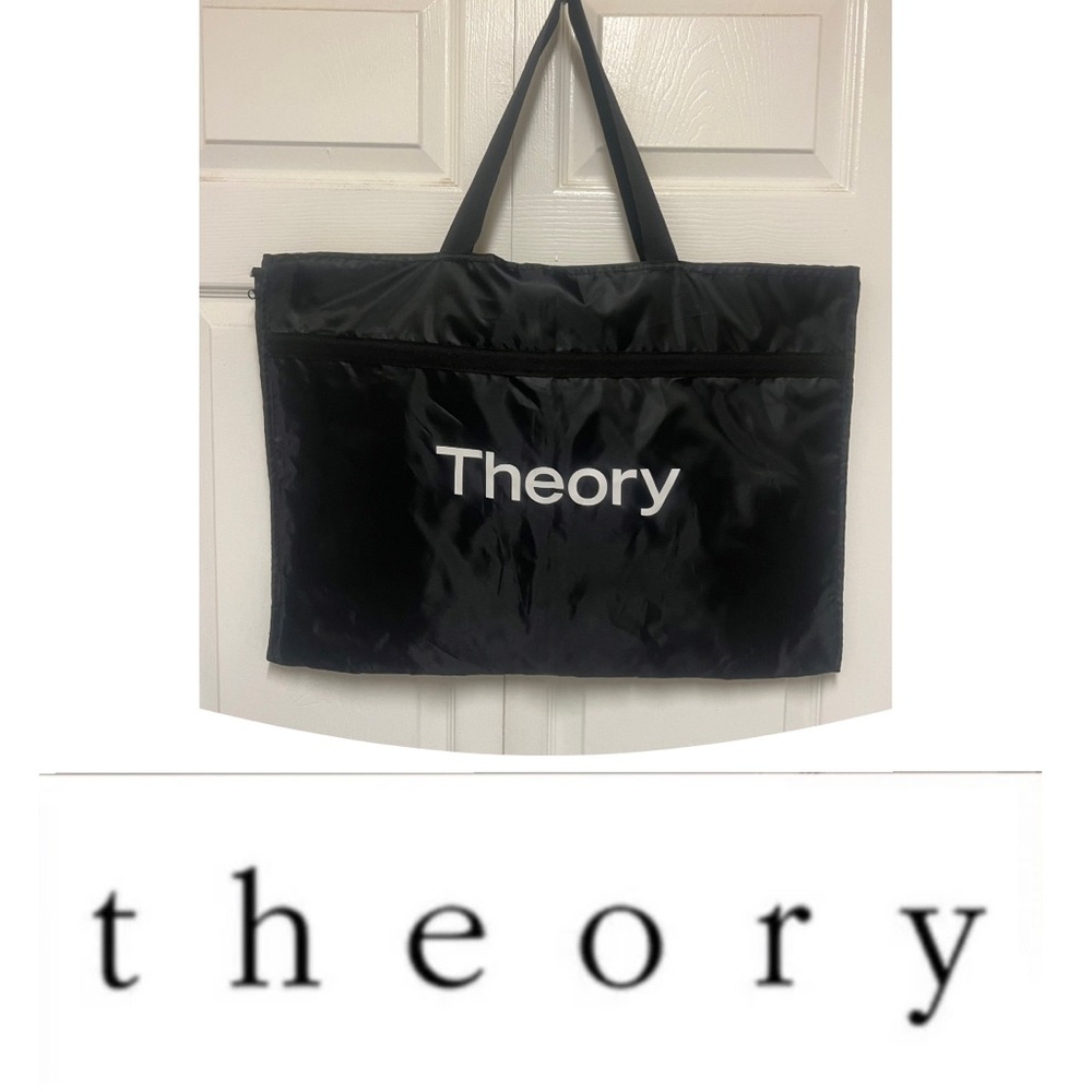 Theory Black Nylon Trifold Garment Bag